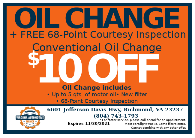Coupon Oil Change Near DuPont Plant Richmond Spruance 23234 Specials